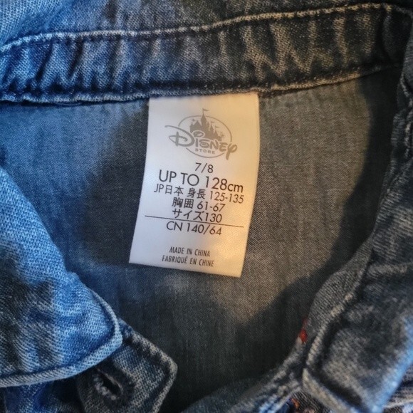 Disney Kids Girls Disney Elena of Avalor Stone Wash Denim Jacket Size 7/8 - Picture 3 of 7